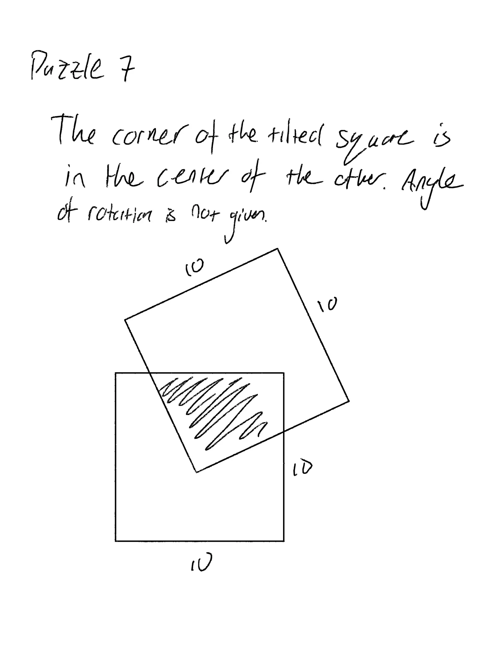 Puzzle 7, handwritten page 1